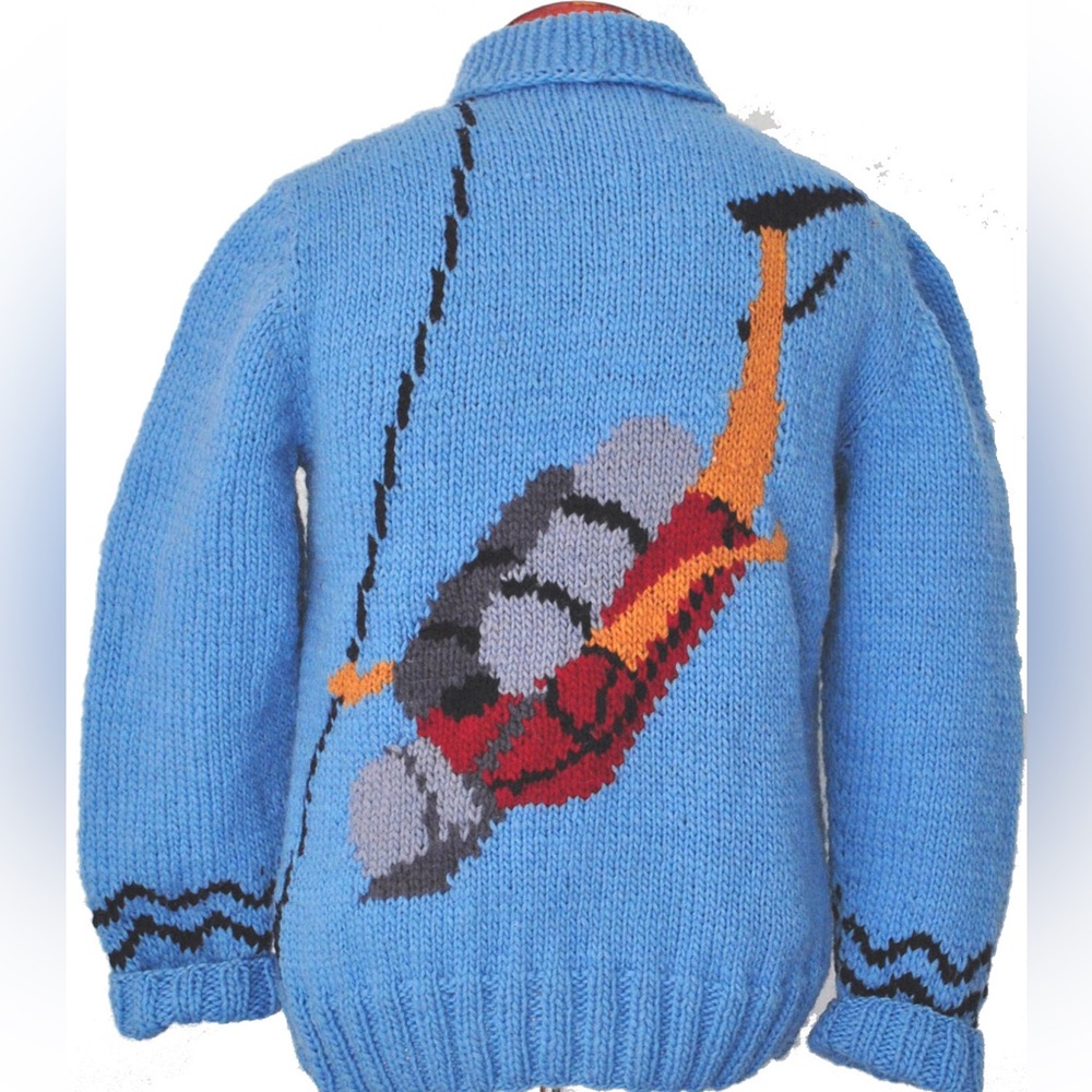 Mary Maxim Skin Diver Wool Sweater